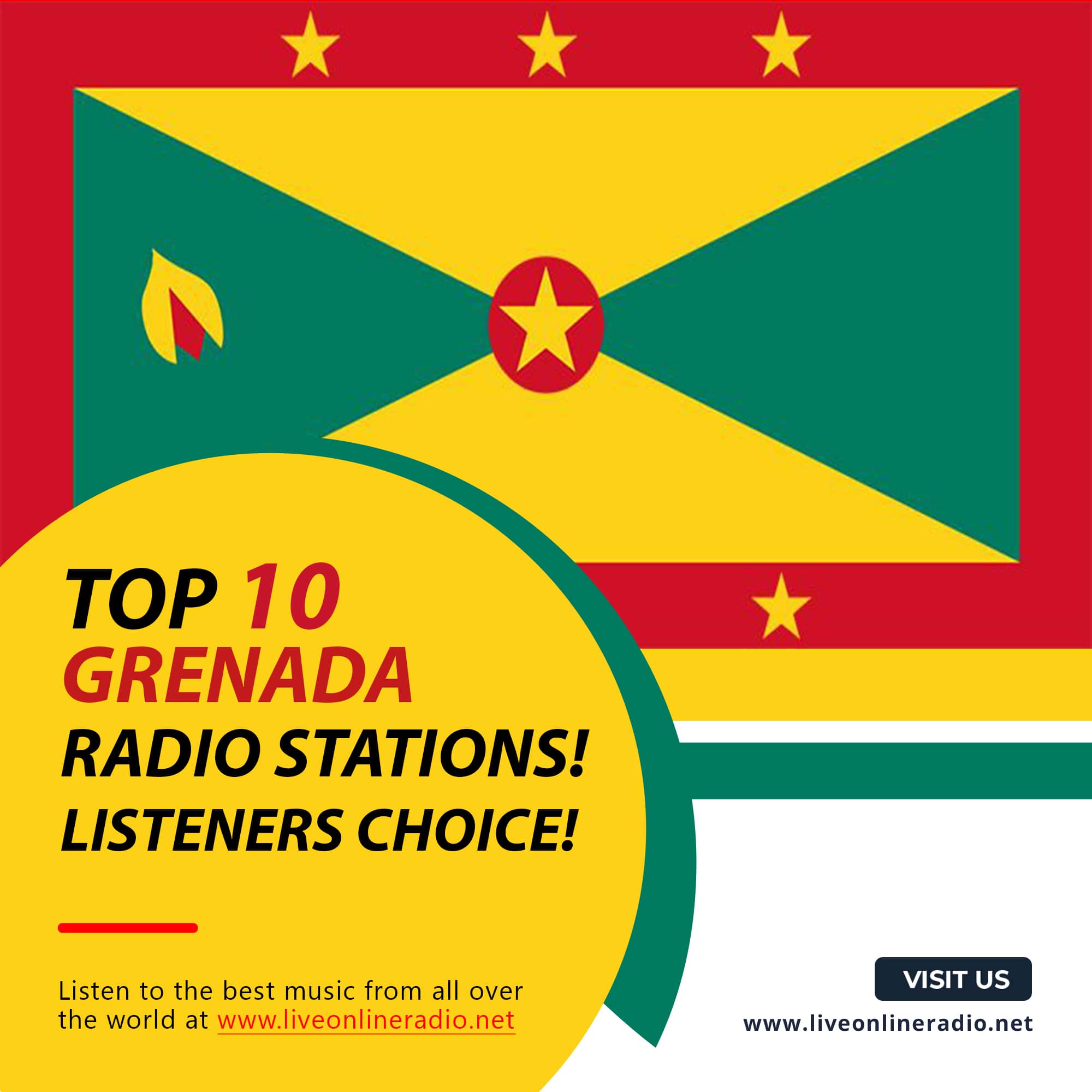 Listen to the best radio stations from Grenada