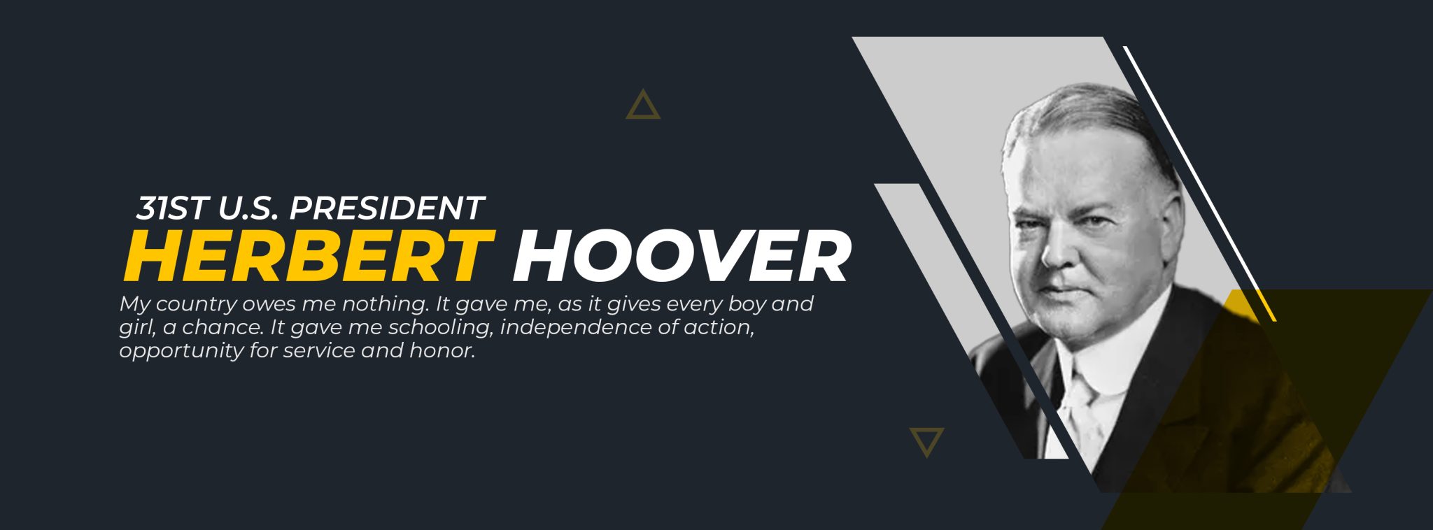 Inspiring quotes by Herbert Hoover Live Online Radio Blog