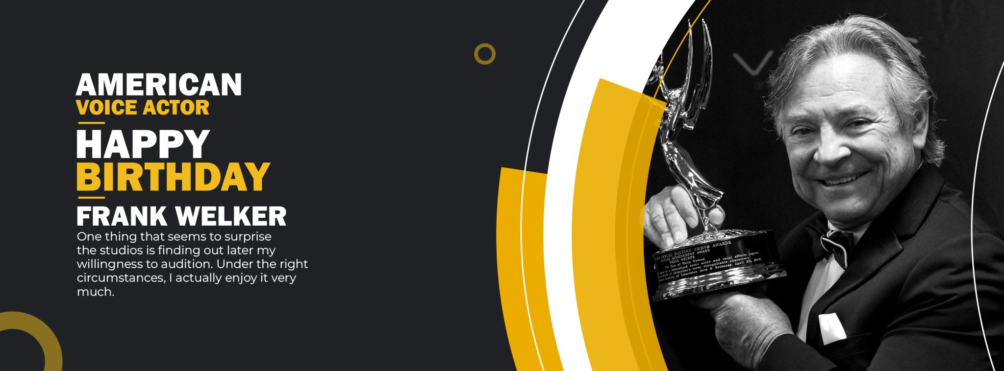 Frank Welker: Birthday - Live Online Radio Blog